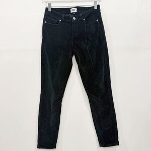 Paige Verdugo Ankle Green Velvet Jeans Pants Size 28